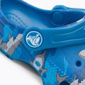 Шльопанці дитячі Crocs Classic Shark Clog prep blue 9