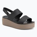 Сандалі жіночі Crocs Brooklyn Low Wedge black/mushroom