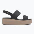 Сандалі жіночі Crocs Brooklyn Low Wedge black/mushroom 2