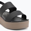 Сандалі жіночі Crocs Brooklyn Low Wedge black/mushroom 7