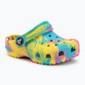 Шльопанці дитячі Crocs Classic Marbled Clog Toddler digital aqua/multi