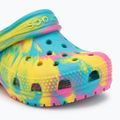 Шльопанці дитячі Crocs Classic Marbled Clog Toddler digital aqua/multi 8