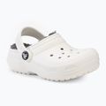 Шльопанці дитячі Crocs Classic Lined Clog Toddler white/grey 2