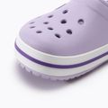 Дитячі шльопанці Crocs Crocband Clog лавандовий/неоновий 8