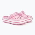 Дитячі шльопанці Crocs Crocband Clog ballerina рожеві 5