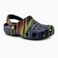 Жіночі шльопанці Crocs Класичні сезонні шльопанці з принтом зебра райдуга 2