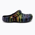 Жіночі шльопанці Crocs Класичні сезонні шльопанці з принтом зебра райдуга 3