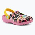 Шльопанці дитячі Crocs Ron English Party Animals Classic Clog Kids pink lemonade/multi 4