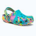 Шльопанці дитячі Crocs Classic Marbled Clog K digital aqua/multi 2