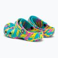 Шльопанці дитячі Crocs Classic Marbled Clog K digital aqua/multi 4