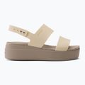 Босоніжки жіночі Crocs Brooklyn Met Low Wedge metal champagne 2
