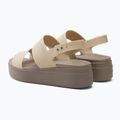 Босоніжки жіночі Crocs Brooklyn Met Low Wedge metal champagne 3