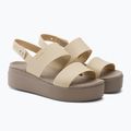 Босоніжки жіночі Crocs Brooklyn Met Low Wedge metal champagne 4