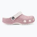 Дитячі шльопанці Crocs Classic Glitter Clog білий/веселка 3