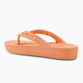 Жіночі шльопанці Crocs на класичній платформі папайя 3