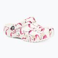 Шльопанці дитячі Crocs Classic Pool Party Clog K white/flamingo