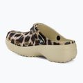 Жіночі шльопанці Crocs Classic Platform Animal Remix кістка/леопард 4