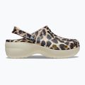 Жіночі шльопанці Crocs Classic Platform Animal Remix кістка/леопард 10