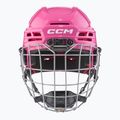 Шолом хокейний дитячий CCM Tacks 70 Combo JR pink 3