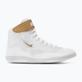 Кросівки борцівські чоловічі Nike Inflict 3 white/metallic gold 2