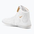 Кросівки борцівські чоловічі Nike Inflict 3 white/metallic gold 3