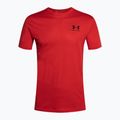 Футболка тренувальна чоловіча Under Armour Sportstyle Left Chest SS red/black 4