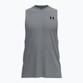 Футболка для тренувань чоловіча Under Armour Left Chest Cut Off Tank steel light heather/black