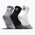 Шкарпетки спортивні Under Armour Heatgear Quarter 3 пари сірі/чорні/білі 1353262 2