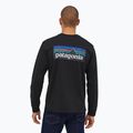 Чоловічий трекінговий лонгслів Patagonia P-6 Logo Responsibili чорний 2