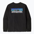 Чоловічий трекінговий лонгслів Patagonia P-6 Logo Responsibili чорний 5