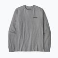 Лонгслів чоловічий Patagonia P-6 Logo Responsibili gravel heather 3