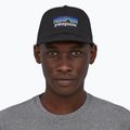 Кепка Patagonia P-6 Logo Trucker чорна 3