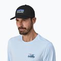 Кепка Patagonia P-6 Logo Trucker чорна 3