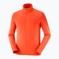 Флісова кофта чоловіча Salomon Outrack Full Zip Mid помаранчева LC1711600