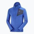 Флісова кофта чоловіча Salomon Outline FZ Hoodie блакитна LC1787900