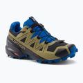 Кросівки для бігу чоловічі Salomon Speedcross 5 GTX black/green moss/skydiver