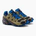 Кросівки для бігу чоловічі Salomon Speedcross 5 GTX black/green moss/skydiver 5