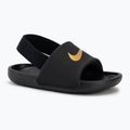 Шльопанці дитячі Nike Kawa black/metallic gold