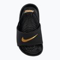Шльопанці дитячі Nike Kawa black/metallic gold 5