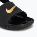 Шльопанці дитячі Nike Kawa black/metallic gold 7