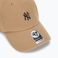 Кепка 47 Brand MLB New York Yankees Base Runner CLEAN UP khaki 3
