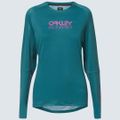 Велофутболка жіноча Oakley WMNS Factory Pilot LS зелена FOA500224