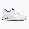 Кросівки жіночі SKECHERS Uno Stand On Air white durabuck/navy/red trim/mesh 2