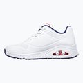 Кросівки жіночі SKECHERS Uno Stand On Air white durabuck/navy/red trim/mesh 3