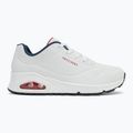 Кросівки жіночі SKECHERS Uno Stand On Air white durabuck/navy/red trim/mesh 2