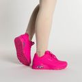 Черевики жіночі SKECHERS Uno Night Shades hot pink 2