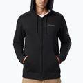 Кофта трекінгова чоловіча Columbia Logo Fleece Full Zip black/csc sleeve logo
