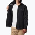 Кофта трекінгова чоловіча Columbia Logo Fleece Full Zip black/csc sleeve logo 3