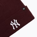 Шапка зимова 47 Brand MLB New York Yankees Haymaker dark maroon 3
