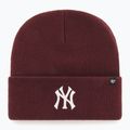 Шапка зимова 47 Brand MLB New York Yankees Haymaker dark maroon